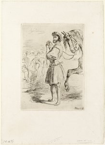 Francis I Zamanından Bir Lord by Eugène Delacroix