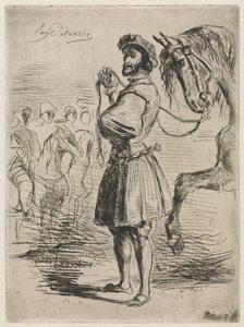 Francis I Zamanında Bir Lord by Eugène Delacroix