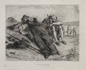 Oran Arapları by Eugène Delacroix