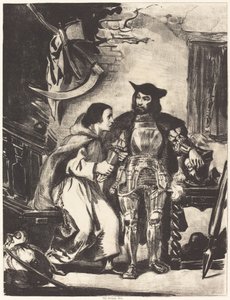 Goetz ile Kardeş Martin by Eugène Delacroix
