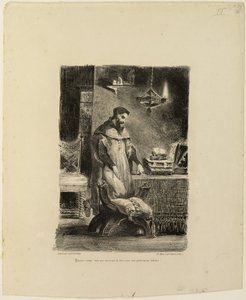 Faus Çalışmasında by Eugène Delacroix