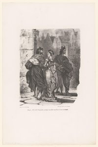 Faust sondası Grietje te verleiden Faust: Güzel kızım, kolumu uzatıp seni eve bırakmaya cesaret edebilir miyim? (nesne üzerindeki başlık) Faust (dizi adı) Faust, M. de Goethe