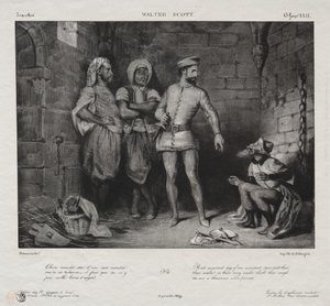 Fronte-Boeuf ve Yahudi by Eugène Delacroix