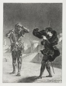 Hamlet: Terastaki Hayalet by Eugène Delacroix