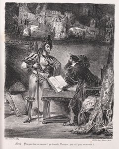 Faust için çizimler: Mephistopheles Faust