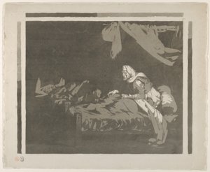 Bir Askeri Hastanenin içi, 1828 veya öncesi., 1828 veya öncesi. by Eugène Delacroix