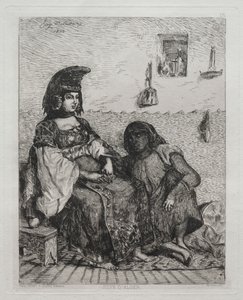 Cezayir Yahudi Kadını by Eugène Delacroix