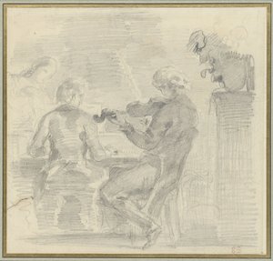 Müzik yapım şirketi by Eugène Delacroix