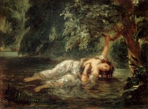 Ophelia'nın Ölümü, 1853.
