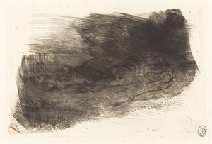İninin Girişinde Uyuyan Kaplan İninin Girişinde Uyuyan Kaplan, c. 18281833. by Eugène Delacroix
