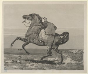 Atına Binen Türk, 1824., 1824. by Eugène Delacroix
