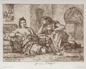 Cezayirli Kadınlar by Eugène Delacroix