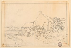 Göl kenarında bir Köylü Evi