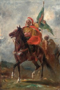 Atlı Oryantalist bir reis, 1863 by Eugène Fromentin