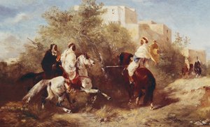 Arap Atlıları by Eugène Fromentin