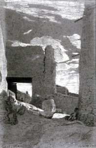 Bab el Garrbi, Laghouat by Eugène Fromentin