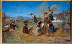 Hasat Tablosu Eugene Fromentin (1820-1876) 1875 Güneş. 0,78x1,2 m Rouen, Güzel Sanatlar Müzesi by Eugène Fromentin