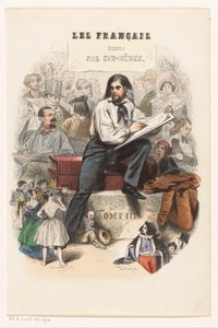 Eskiz sanatçısı Başlık sayfası: Les Français peints par eux-mêmes, 1841 by Eugène Guillaumot