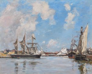 Deauville. Havuz by Eugene Louis Boudin