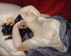 Uyuyan İtalyan Kadın, 1840