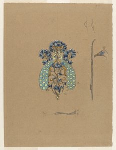 Tavus Kuşu Motifli Kemer Tokası Tasarımı by Eugene Grasset