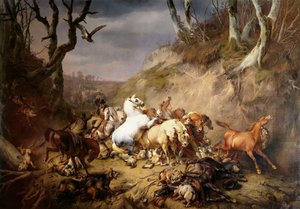 Bir Binici Partisine Saldıran Aç Kurtlar