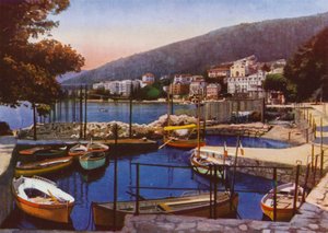 Opatija, şimdi Hırvatistan'da Opatija: Güney gezinti yoluna bakan Porticciuolo (fotoğraf) by European Photographer