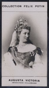 Augusta-Victoria, Almanya İmparatoriçesi (1858) (s/b fotoğraf) by European Photographer