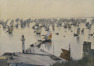 Balıkçı teknelerinin Cancale