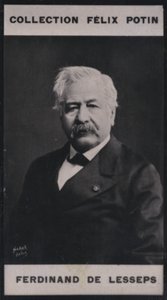 Ferdinand-Marie de Lesseps (1805-1894) (s / b fotoğraf) by European Photographer
