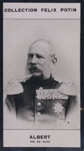 Frederic-Auguste Albert, Roi De Saxe (1828-1902) (s / b fotoğraf) by European Photographer