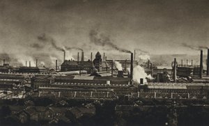 Almanya, Krupp çelik işleri (s/b fotoğraf) by European Photographer