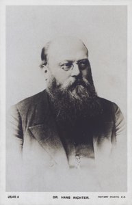 Hans Richter, Avusturya-Macar şef (s/b fotoğraf) by European Photographer