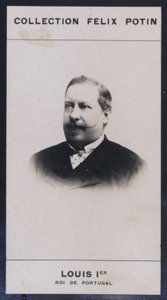 Louis I, Portekiz Kralı (1838-1889) (s/b fotoğraf) by European Photographer