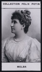 Madam Nellie Melba (1860) (s/b fotoğraf) by European Photographer