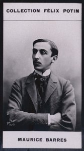 Maurice Barres (1862) (s/b fotoğraf) by European Photographer