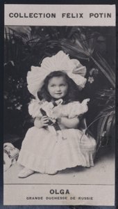 Olga, Rusya Büyük Düşesi (1895) (s/b fotoğraf) by European Photographer