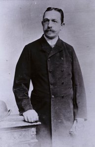 Oskar Lenz, Alman-Avusturyalı jeolog ve mineralog (s/b fotoğraf) by European Photographer