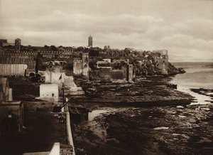 Rabat, Oudaya Noktasının Görünümü (siyah-beyaz fotoğraf) by European Photographer