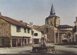 Saint-Savin, La Place by European Photographer