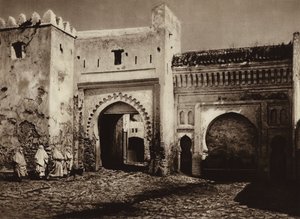 Tetuan, Eski şehir kapısı (s/b fotoğraf) by European Photographer