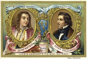 Antoine Watteau ve Eugene Delacroix, Fransız sanatçılar by European School