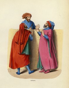 Esnaf (renkli gravür) by European School