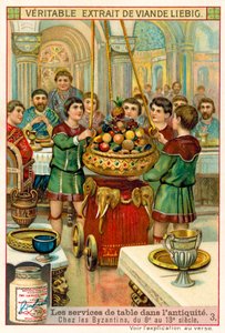 Bizans sofra takımı, 8.-13. Yüzyıl (chromolitho) by European School