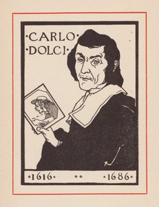 Carlo Dolci, İtalyan Barok sanatçı (lito) by European School