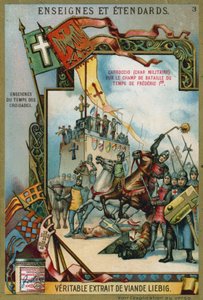 Carroccio, Frederick I Barbarossa zamanının bir savaş alanında, 12. Yüzyıl by European School