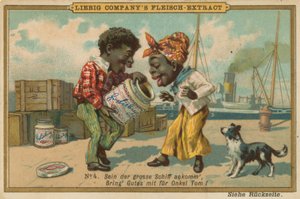 Karikatür Afrikalılar Leibig Et Özü Tadı by European School