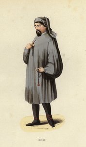 Chaucer (renkli gravür) by European School