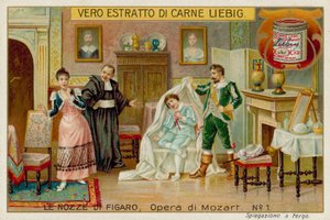 Cherubino, Kont, Susannah ve Basilio by European School
