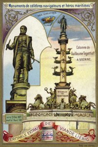 Wilhelm von Tegetthoff Sütunu, Avusturyalı amiral, Viyana by European School